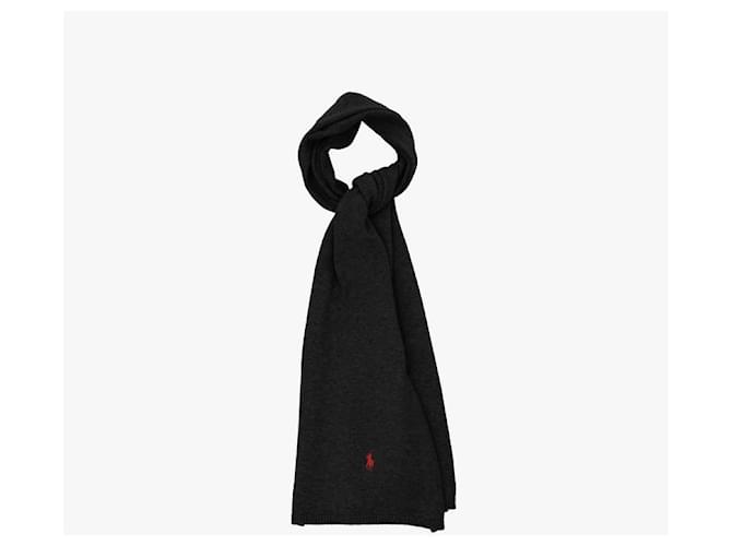 Ralph Lauren Pony Strickschal Schwarz - Ansicht 6