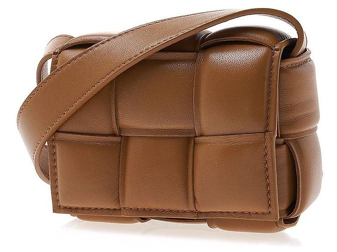 Bottega Veneta Mini Borsa Cassette Intrecciato da donna Marrone - vista 2