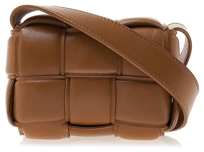Bottega Veneta Mini Borsa Cassette Intrecciato da donna Marrone - vista 3