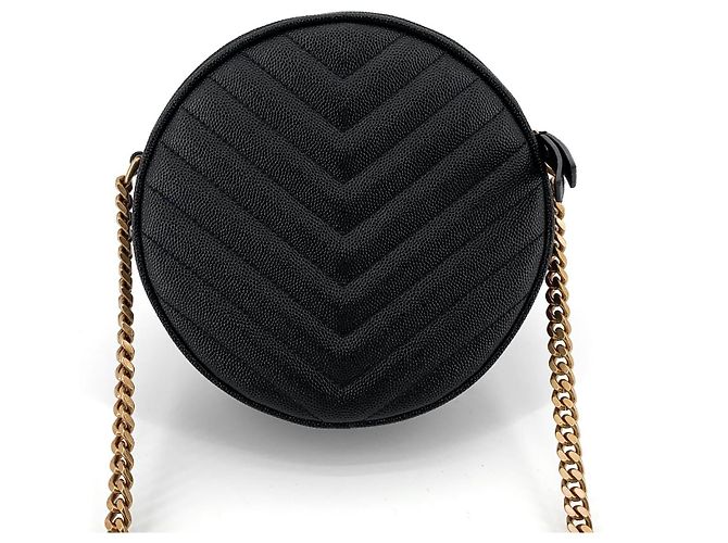 Saint Laurent Borsa Crossbody Monogram Tambourine Nero - vista 4