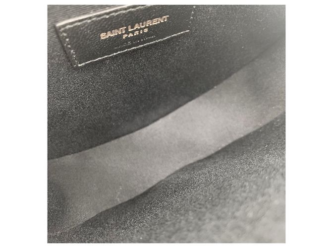 Saint Laurent Borsa Crossbody Monogram Tambourine Nero - vista 9