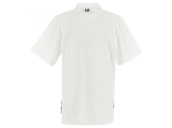 Thom Browne Pocket Cotton Interlock Pique Short Sleeve Tee - view 4