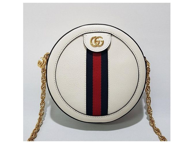 Gucci Borsa a tracolla Ophidia Mini Round Tambourine Argento - vista 2