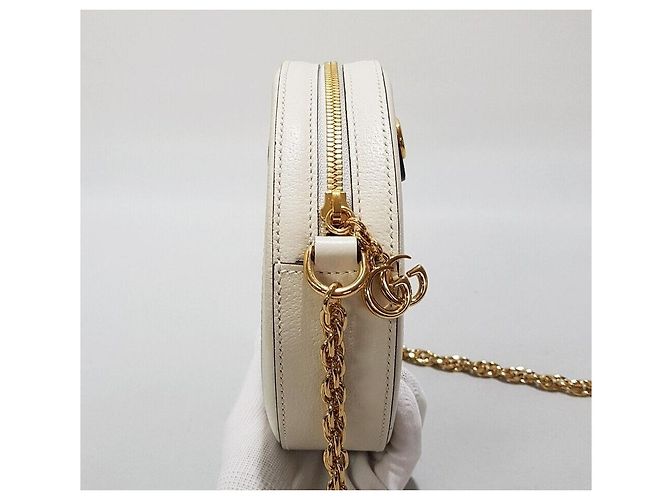 Gucci Borsa a tracolla Ophidia Mini Round Tambourine Argento - vista 3