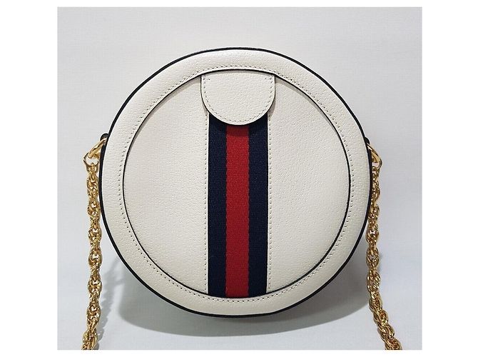 Gucci Borsa a tracolla Ophidia Mini Round Tambourine Argento - vista 4