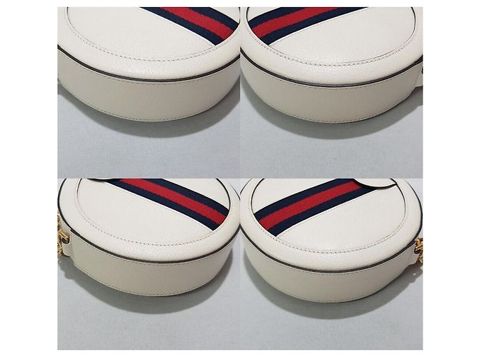 Gucci Borsa a tracolla Ophidia Mini Round Tambourine Argento - vista 7