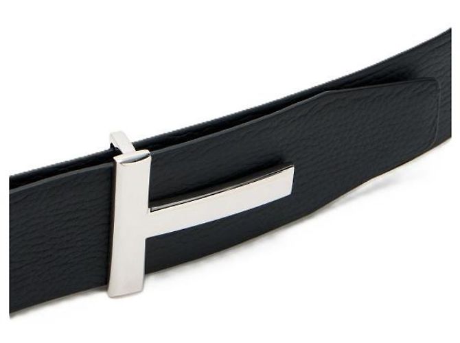 Tom Ford Grain Leather Icon Belt Blue - view 4