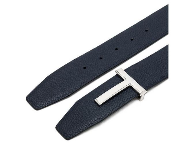 Tom Ford Grain Leather Icon Belt Blue - view 5