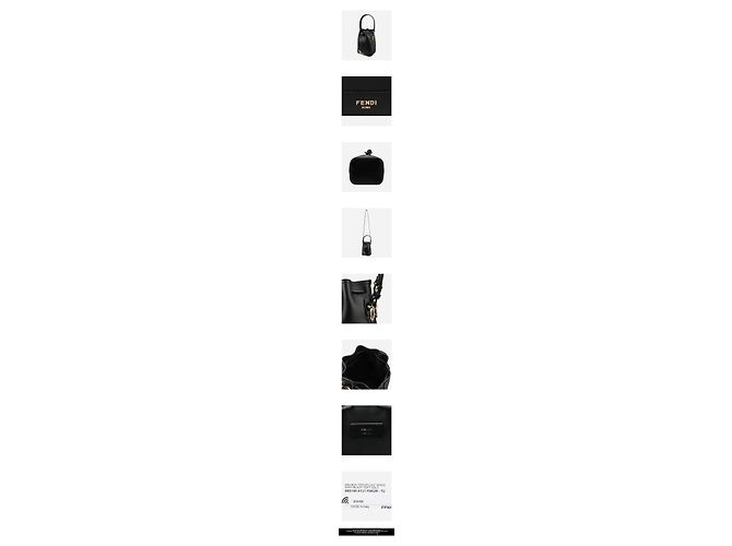 Fendi Borsa bucket Montrezzo in pelle Nero - vista 3