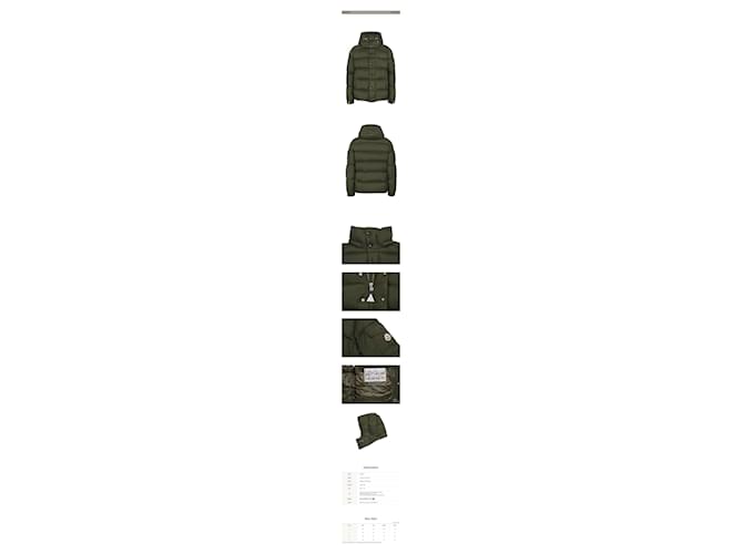 Moncler MAYA Goose Down Jacket Black - view 2