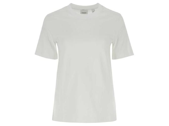 Burberry Baumwoll-T-Shirt mit gesticktem Eichenblatt-Wappen Weiß - Ansicht 3