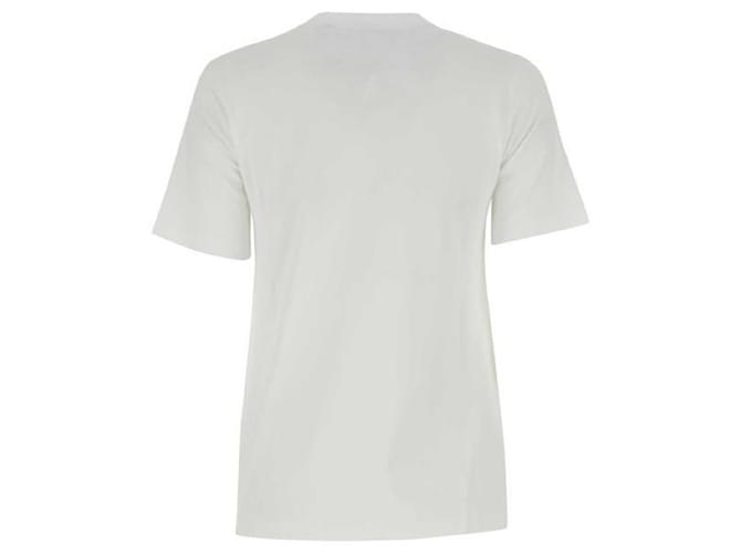 Burberry Baumwoll-T-Shirt mit gesticktem Eichenblatt-Wappen Weiß - Ansicht 4