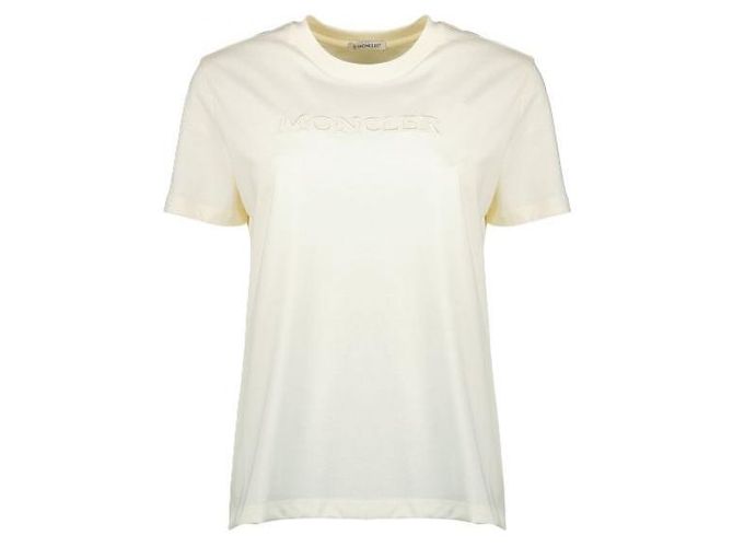 Moncler Baumwoll-T-Shirt mit tonalem gesticktem Logo - Ansicht 3