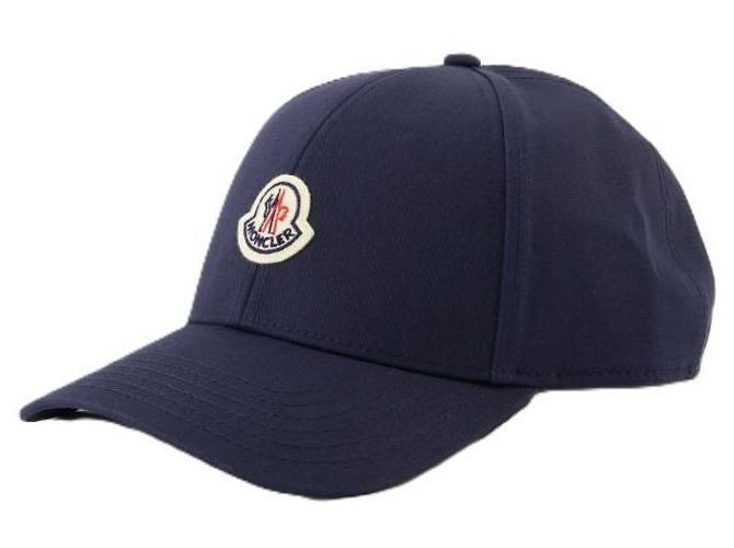 Moncler Cappellino da baseball in gabardine di cotone Blu - vista 4