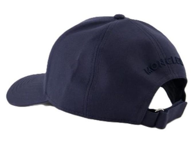 Moncler Cappellino da baseball in gabardine di cotone Blu - vista 5