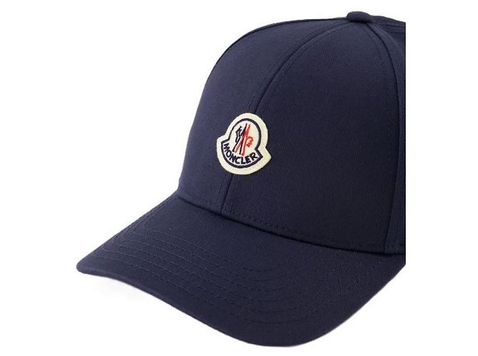 Moncler Cappellino da baseball in gabardine di cotone Blu - vista 6