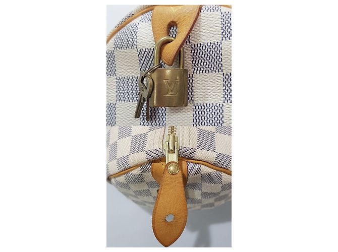 Louis Vuitton Azur Speedy Tote Bag Blau - Ansicht 3