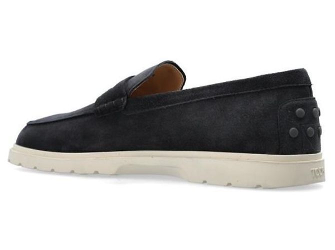 Tod's Mocassino in camoscio Blu - vista 5