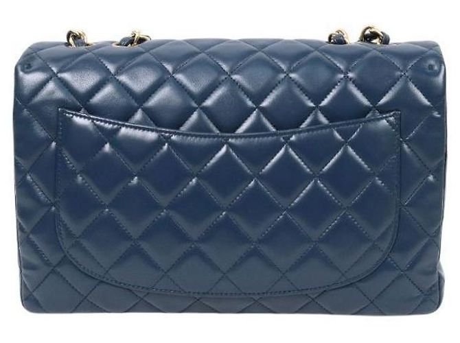 Chanel Bolso Classic One Flap Large Navy Azul - vista 3