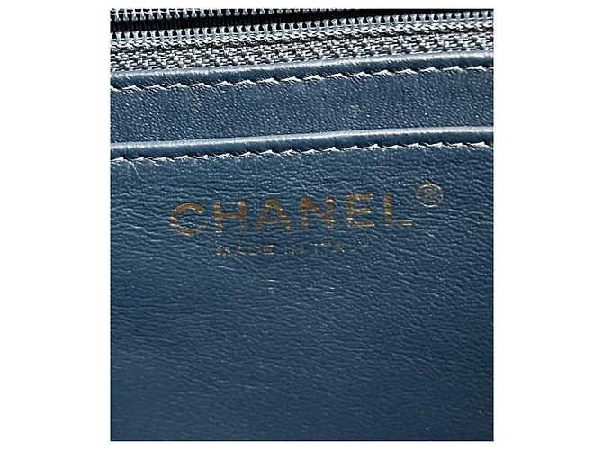 Chanel Bolso Classic One Flap Large Navy Azul - vista 8