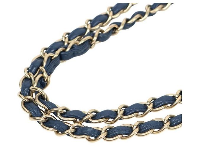 Chanel Bolso Classic One Flap Large Navy Azul - vista 9
