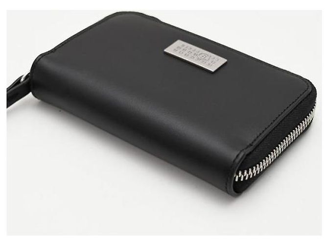Maison Martin Margiela Numeric Leather Zip Wallet Black - view 5