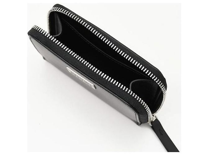 Maison Martin Margiela Numeric Leather Zip Wallet Black - view 6