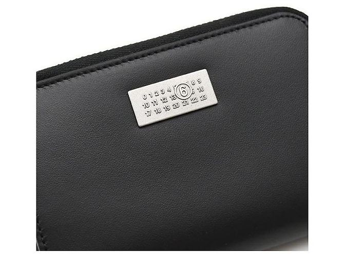 Maison Martin Margiela Numeric Leather Zip Wallet Black - view 7