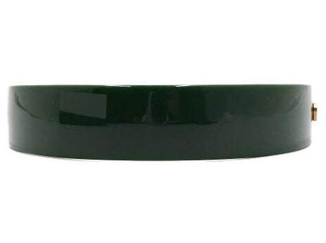 Miu Miu Fascia per capelli in plexiglass verde - vista 2