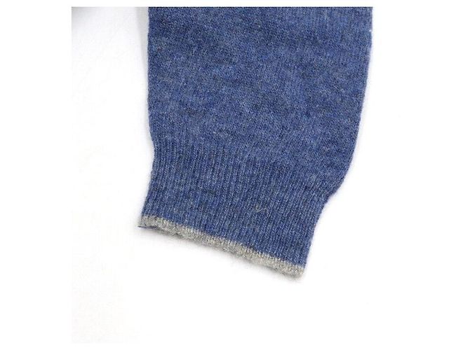 Fendi Pull en maille col V pour bébé Bleu - vue 5
