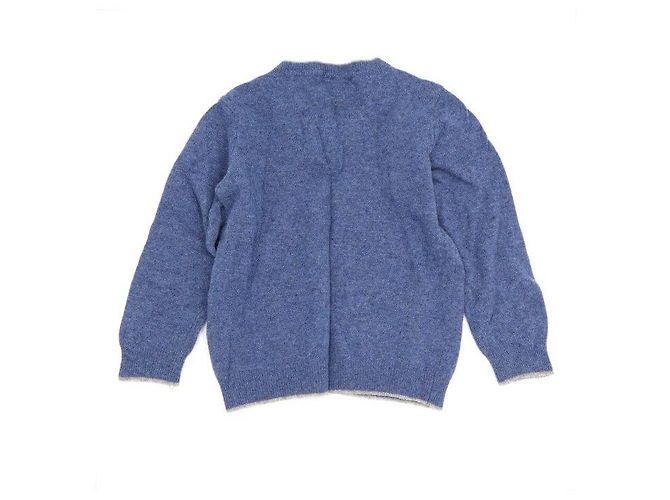 Fendi Pull en maille col V pour bébé Bleu - vue 6