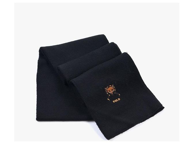 Ralph Lauren Fox Strickschal Schwarz - Ansicht 6