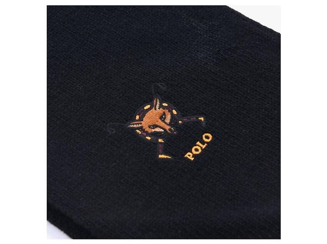 Ralph Lauren Fox Strickschal Schwarz - Ansicht 7