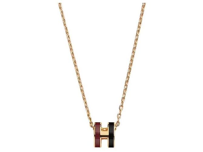 Hermès Collana da donna Mini Pop Rocabar Pendant Two-Tone Gold Giallo - vista 2