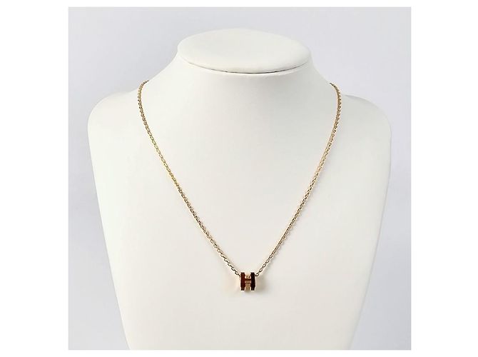 Hermès Collana da donna Mini Pop Rocabar Pendant Two-Tone Gold Giallo - vista 4