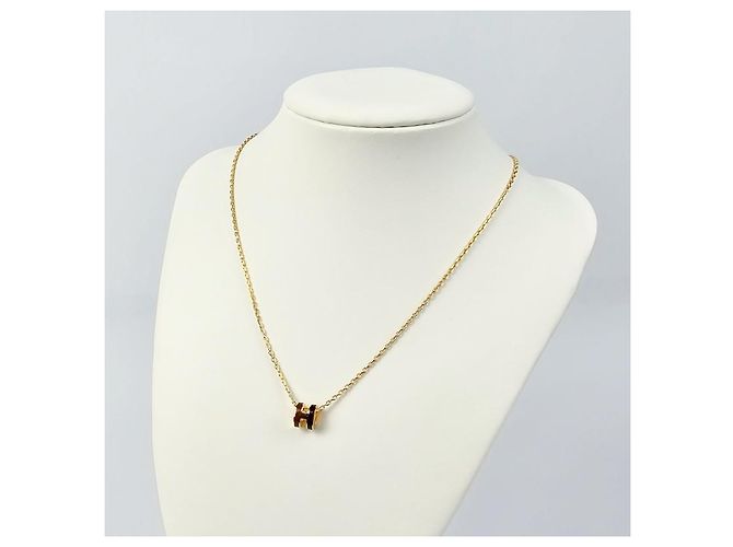 Hermès Collana da donna Mini Pop Rocabar Pendant Two-Tone Gold Giallo - vista 5