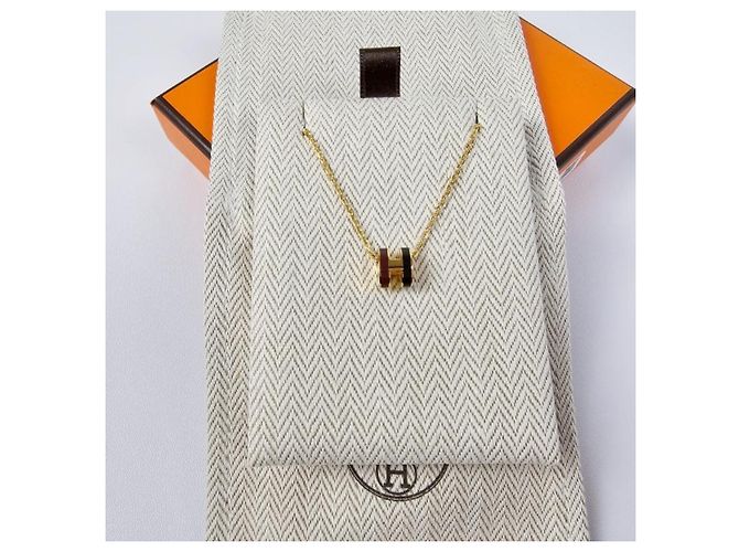 Hermès Collana da donna Mini Pop Rocabar Pendant Two-Tone Gold Giallo - vista 6