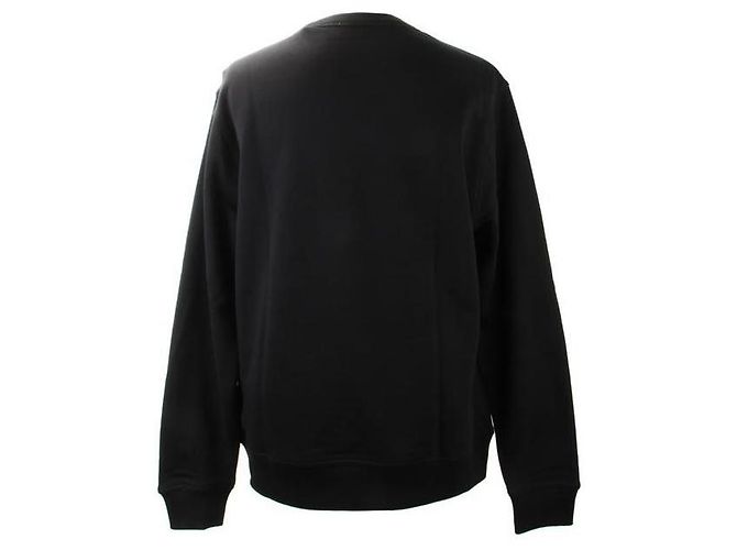 Burberry Felpa in cotone con logo ricamato Nero - vista 3
