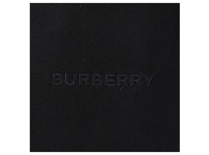 Burberry Felpa in cotone con logo ricamato Nero - vista 4