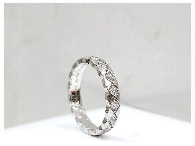 Chanel Anello Coco Crush in oro bianco e diamanti Argento - vista 2
