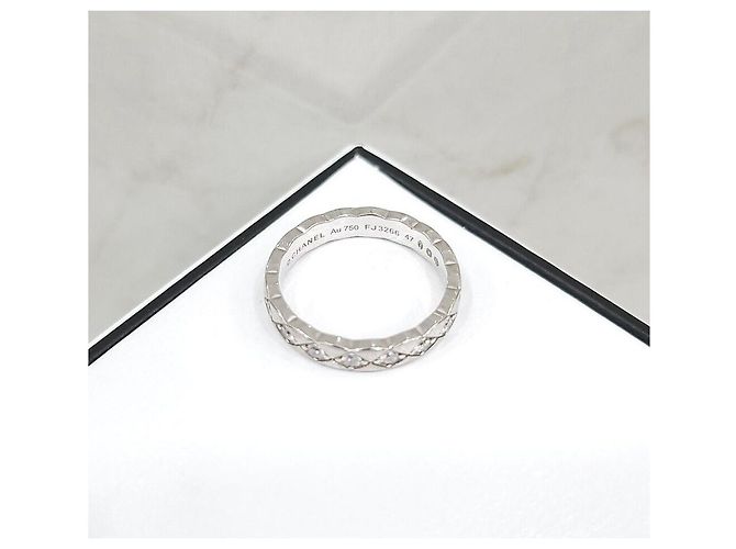 Chanel Anello Coco Crush in oro bianco e diamanti Argento - vista 3