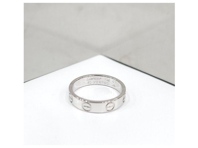 Cartier Love Band Ring Weißgold Small Silber - Ansicht 4