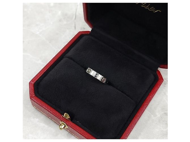 Cartier Love Band Ring Weißgold Small Silber - Ansicht 5