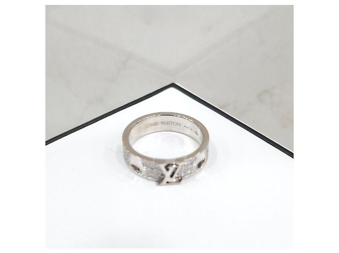 Louis Vuitton Ring aus Weißgold mit Diamant-Pavé Silber - Ansicht 4