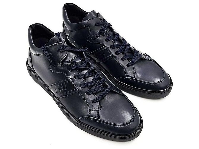 Tod's Sapatilhas de couro Azul - vista 3
