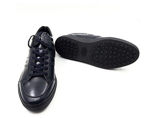 Tod's Sapatilhas de couro Azul - vista 5