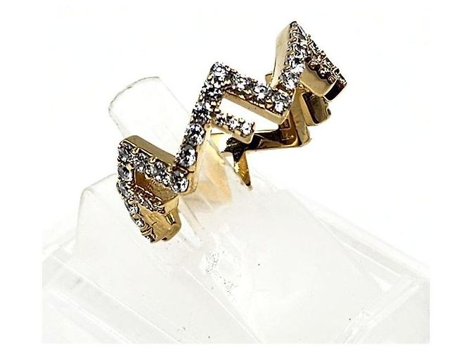 Fendi Anillo Logo Cubic - vista 2