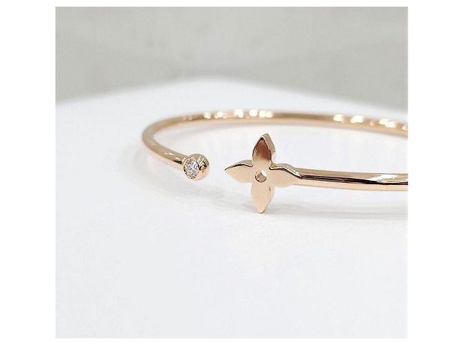 Louis Vuitton Bracciale Diamond Idyl Blossom Pink Gold Rosa - vista 4