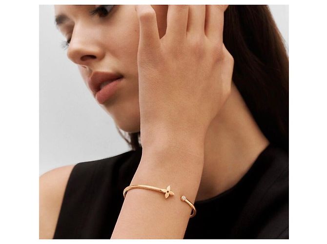 Louis Vuitton Bracciale Diamond Idyl Blossom Pink Gold Rosa - vista 7