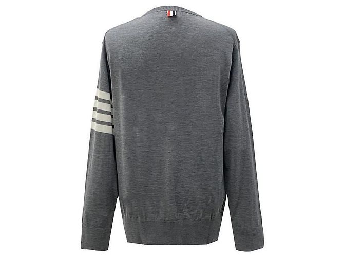 Thom Browne Merino Wool Classic Pullover Sweater - view 2